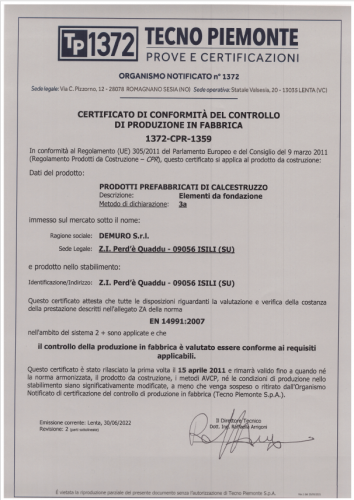 Elementi di fondazione 