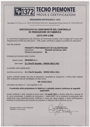 Elementi nervati per solaio 