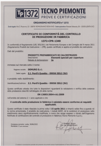 Elementi speciali per copertura